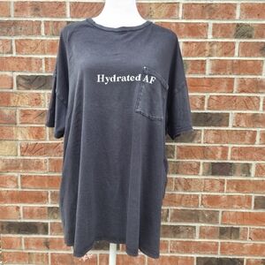 Aerie Offline "Hydrated AF" Distressed Boyfriend Fit Pocket Tee XL